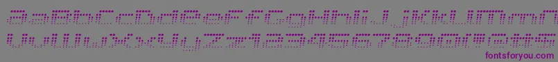 Шрифт V5ProphitFading – фиолетовые шрифты на сером фоне