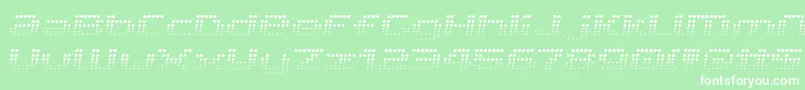 V5ProphitFading Font – White Fonts on Green Background