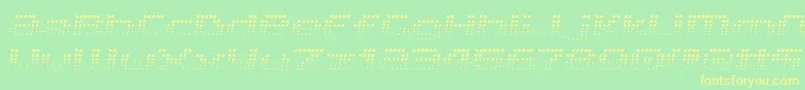 V5ProphitFading Font – Yellow Fonts on Green Background