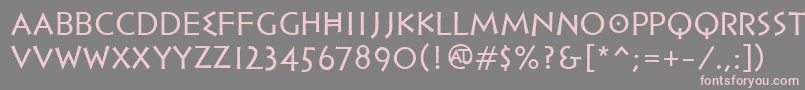 PfhellenicaserifproRegular Font – Pink Fonts on Gray Background