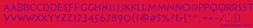 PfhellenicaserifproRegular Font – Purple Fonts on Red Background