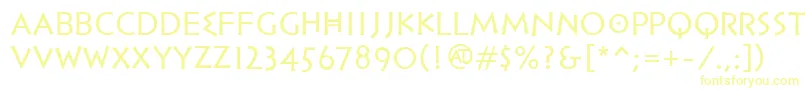 PfhellenicaserifproRegular Font – Yellow Fonts on White Background