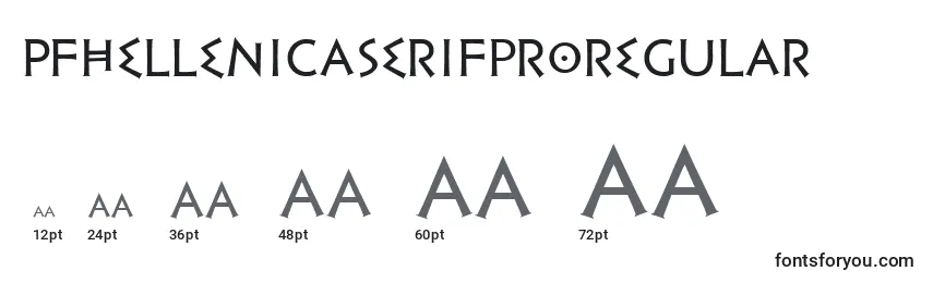Размеры шрифта PfhellenicaserifproRegular