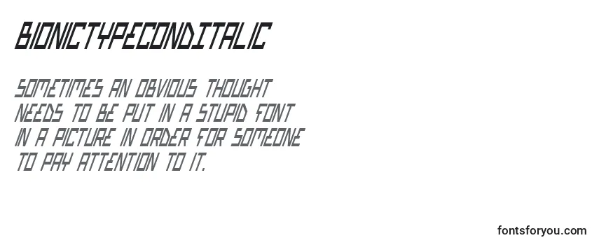 BionicTypeCondItalic-fontti
