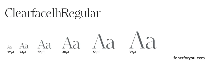 ClearfacelhRegular Font Sizes