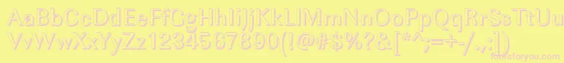 ImperialshMediumRegular Font – Pink Fonts on Yellow Background
