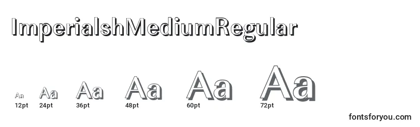 Размеры шрифта ImperialshMediumRegular