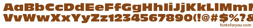 AntiqueOliveLtNord-fontti – ruskeat fontit valkoisella taustalla