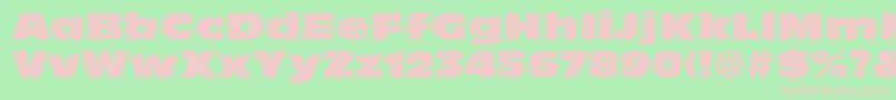 AntiqueOliveLtNord Font – Pink Fonts on Green Background