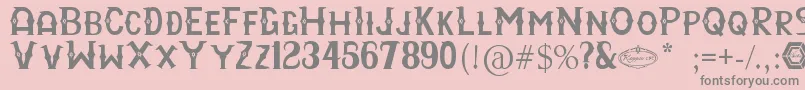 RayyanCfc Font – Gray Fonts on Pink Background