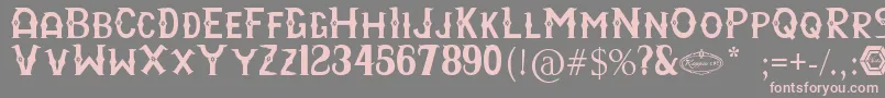 RayyanCfc Font – Pink Fonts on Gray Background