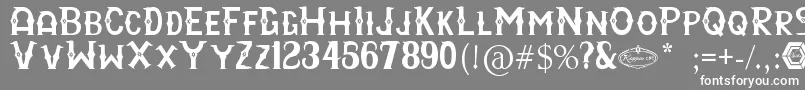 RayyanCfc Font – White Fonts on Gray Background