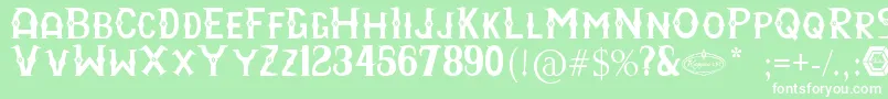 RayyanCfc Font – White Fonts on Green Background