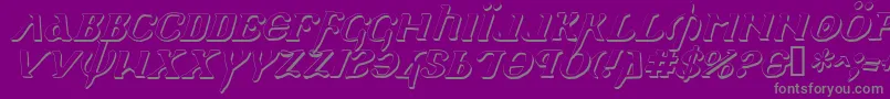 Holyv2si Font – Gray Fonts on Purple Background