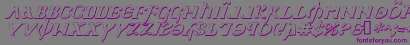 Holyv2si-Schriftart – Violette Schriften auf grauem Hintergrund