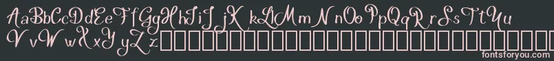 HakytDemo-Schriftart – Rosa Schriften auf schwarzem Hintergrund