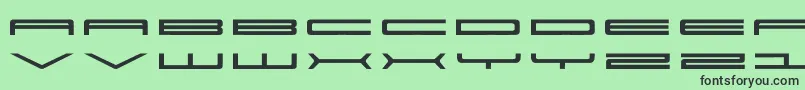 SuperUltra911 Font – Black Fonts on Green Background
