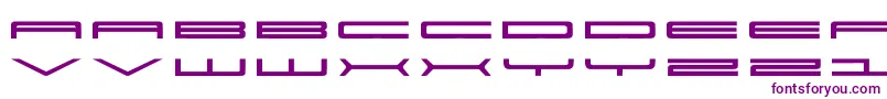 Шрифт SuperUltra911 – фиолетовые шрифты на белом фоне