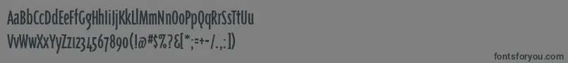 Triplexcondregular Font – Black Fonts on Gray Background