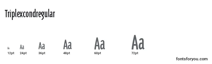 Triplexcondregular Font Sizes