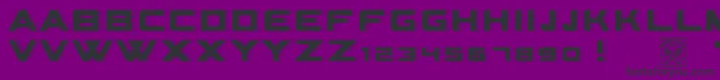 Geometriarquia Font – Black Fonts on Purple Background