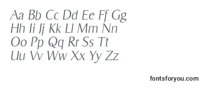 SigvarserialXlightItalic Font