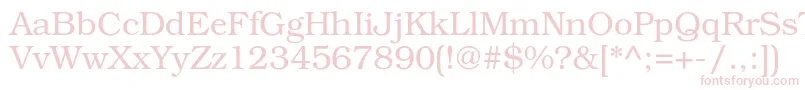 BookmancLight Font – Pink Fonts on White Background