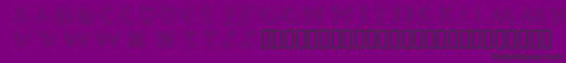 CallipsografiaRegular-fontti – mustat fontit violetilla taustalla