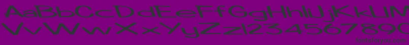 Boosterrocketlight83RegularTtext Font – Black Fonts on Purple Background