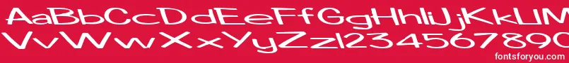 Boosterrocketlight83RegularTtext Font – White Fonts on Red Background