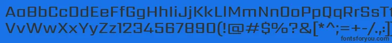 SarpanchMedium Font – Black Fonts on Blue Background