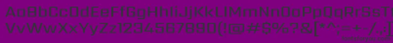 フォントSarpanchMedium – 紫の背景に黒い文字