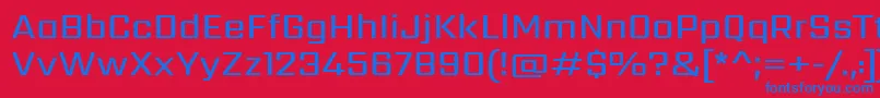 SarpanchMedium Font – Blue Fonts on Red Background