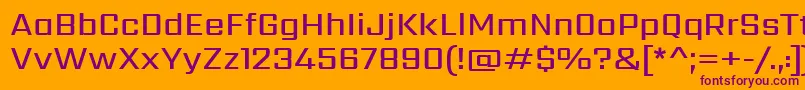 Шрифт SarpanchMedium – фиолетовые шрифты на оранжевом фоне