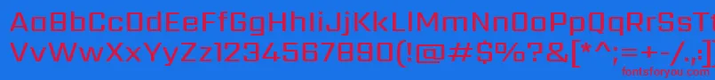 SarpanchMedium Font – Red Fonts on Blue Background