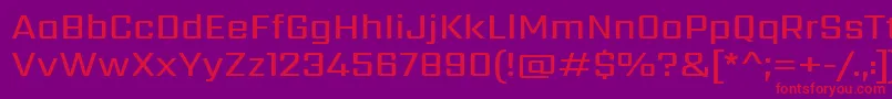 SarpanchMedium Font – Red Fonts on Purple Background