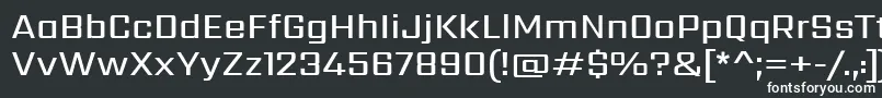 フォントSarpanchMedium – 黒い背景に白い文字