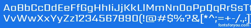 Шрифт SarpanchMedium – белые шрифты на синем фоне