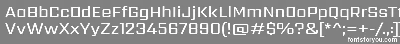 フォントSarpanchMedium – 灰色の背景に白い文字