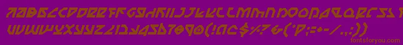 Nostroi Font – Brown Fonts on Purple Background