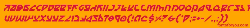 Nostroi Font – Red Fonts on Orange Background