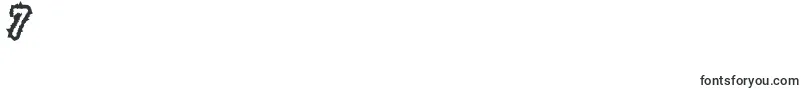 フォントHoarygaut – フォント数字7