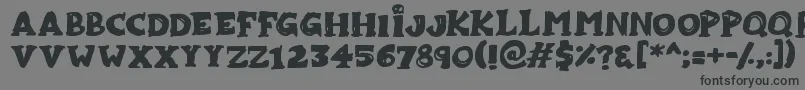 Zombiebites Font – Black Fonts on Gray Background