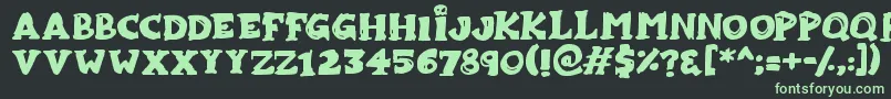 Zombiebites Font – Green Fonts on Black Background