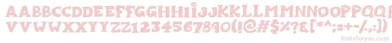 Zombiebites Font – Pink Fonts on White Background