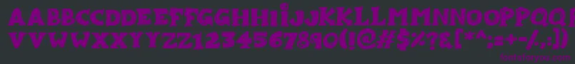 Zombiebites Font – Purple Fonts on Black Background