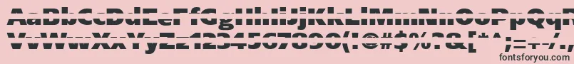 Blackgapsans Font – Black Fonts on Pink Background