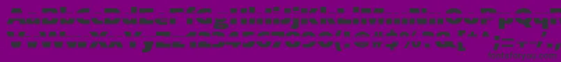 フォントBlackgapsans – 紫の背景に黒い文字