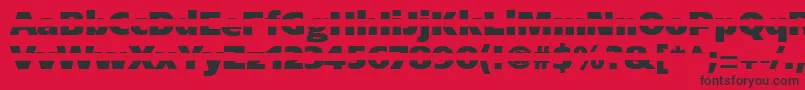 Blackgapsans Font – Black Fonts on Red Background
