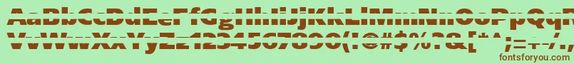 Blackgapsans Font – Brown Fonts on Green Background